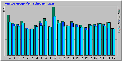 Hourly usage for February 2026